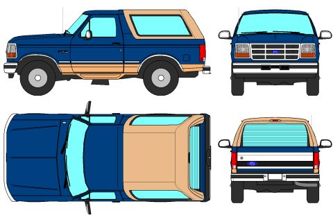 1983 Ford Bronco - A colored version of the previous line drawing. [url=http://www.supermotors.net/registry/media/953484] http://www.supermotors.net/getfile/9…