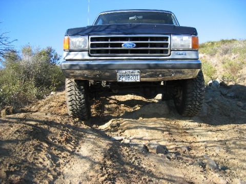 1989 Ford Bronco - This 1989 Ford Bronco is navigating a challenging off-road course.