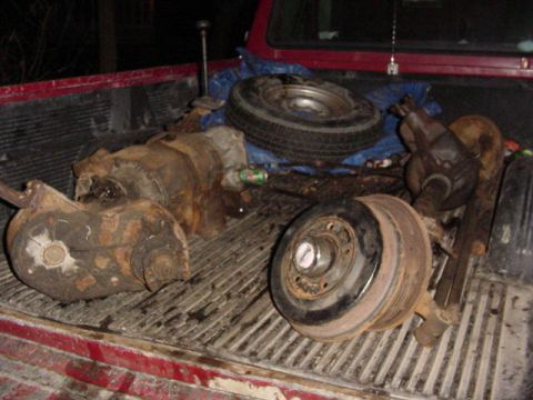 1992 Ford Bronco - all the crap i picked up today, i had the 203, bought the 205 for $25 and was given the HPd44