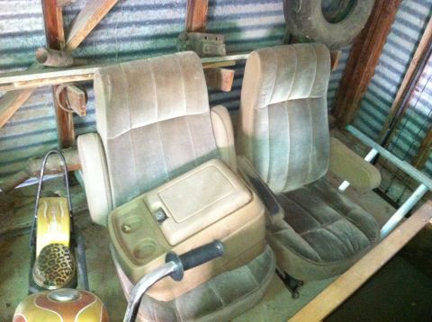 1986 Ford Bronco - These are car seats and a center console, not a complete vehicle.