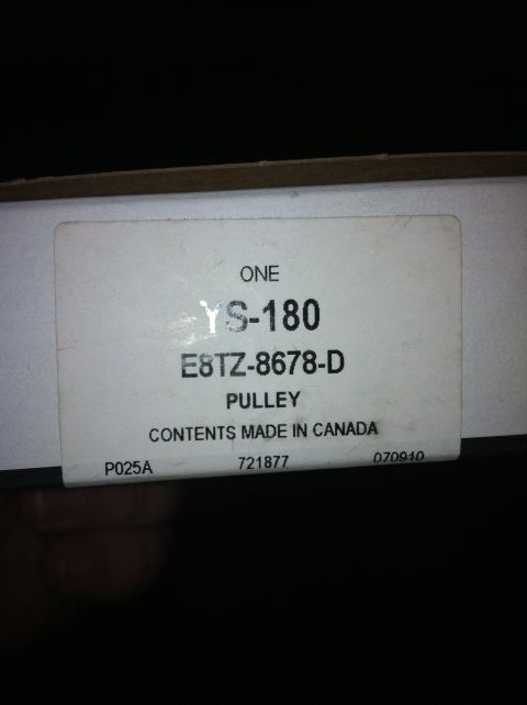 1992 Ford F-150 - Part number E8TZ-8678-D is identified as a pulley, manufactured in Canada.
