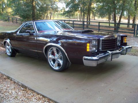 1979 Ford Ranchero - Re-lowered my Ranchero 2" in front and 2 1/2 in rear. New Boyd Coddington J5R 20's & General G-max 245/40/20's