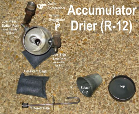 1983 Ford Bronco - Accumulator-Dryer Guts This desiccant is not as resilient as later compositions, so an R-12 accumulator should be replaced any time the sys…