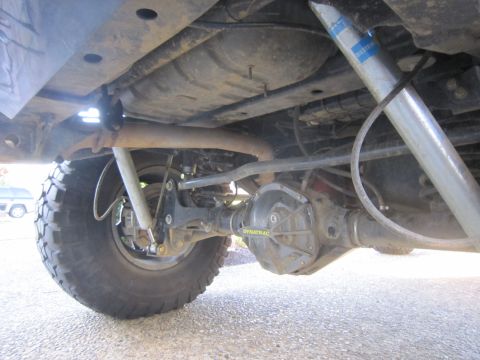 2008 Jeep Wrangler - Rear axle and suspension components of a 2008 Jeep Wrangler.