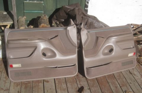 1993 Ford Bronco - These tan front door panels are for sale and appear to be from a truck or SUV.