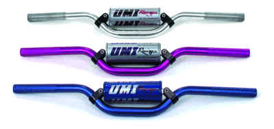 1978 Ford Bronco - Three UMI handlebars are displayed in different colors, each with a central crossbar pad.