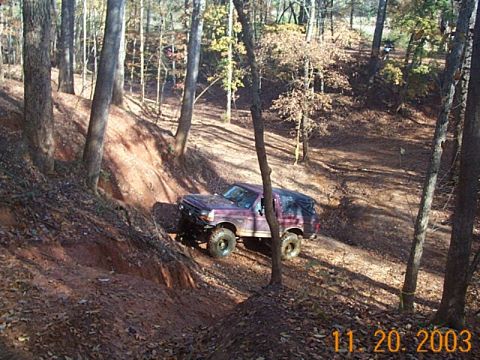 1986 Ford Bronco - Scott in a gulley