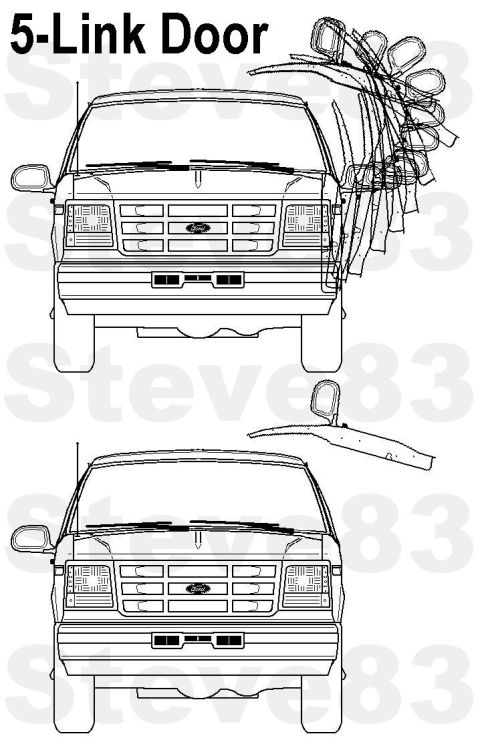 1983 Ford Bronco - I might actually do this... The goals are to: - have rain protection while getting in & out (similar to gullwings) - have a larger opening…