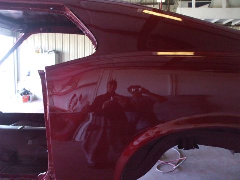1970 Ford Mustang - Returned from Afghanistan and started working on the car... Hard. Light is poor. The color is actually brighter than this. More candy apple…