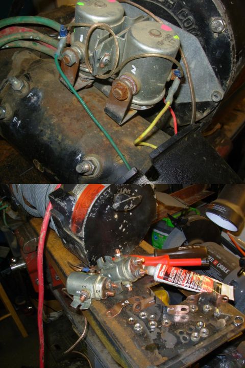 1983 Ford Bronco - Like the battery, alternator, & any other high-current connections, the winch relay terminals need maintenance. I labelled each strap & wir…