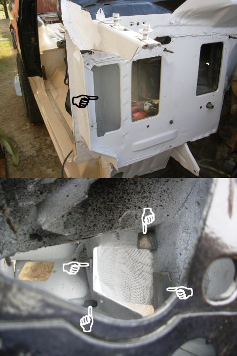1983 Ford Bronco - Finer screen will keep smaller debris out of the fresh air door compartment. I'm using chunks of old magnets to hold it in place, but the s…