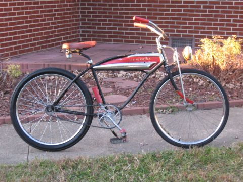 1994 Ford Bronco - Side view of a vintage J.C. Higgins bicycle parked outdoors.