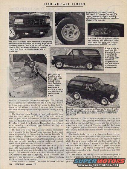 1994 Ford Bronco - This article discusses the 1994 Ford Bronco, highlighting its features and performance.