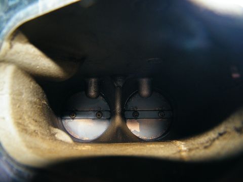2004 Ford Crown Victoria - This is a view of the intake valves within an engine's manifold.
