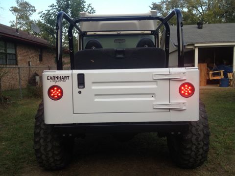 2000 Jeep TJ - Rear view of a 2000 Jeep TJ, a custom tailgate and LED taillights.