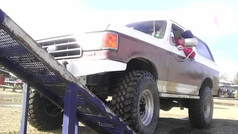 1989 Ford Bronco - This 1989 Ford Bronco is positioned on a ramp, ready for an off-road adventure.