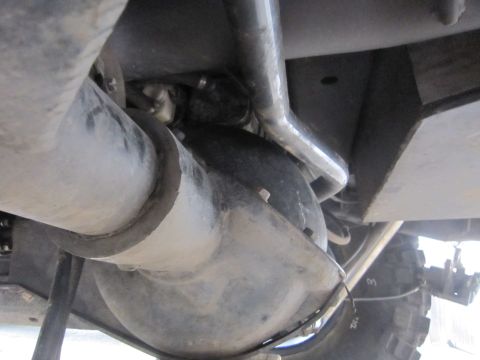 2008 Jeep Wrangler - Underside view of a vehicle's rear axle and suspension components.