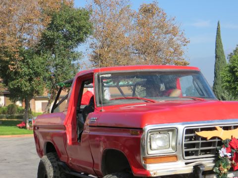 1978 Ford Bronco - This 1978 Ford Bronco features a distinctive grille and is decorated for the holidays.