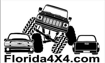 1991 Ford Bronco - Graphic multiple vehicles and website text Florida4X4.com.