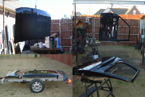 1983 Ford Bronco - When I got started painting, I couldn't stop myself, even when I realized I hadn't repaired the doors yet, or cut the hole for the keyless…