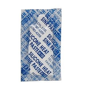 1990 Ford Bronco - A packet of Silicone Heat Sink Paste AK100 is shown, with text detailing the product and contact information.