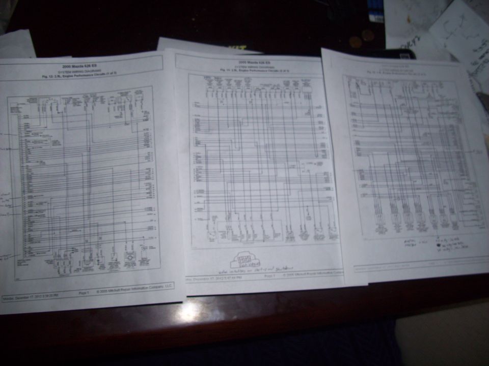 Wiring diagrams for 2006 Mazda 626