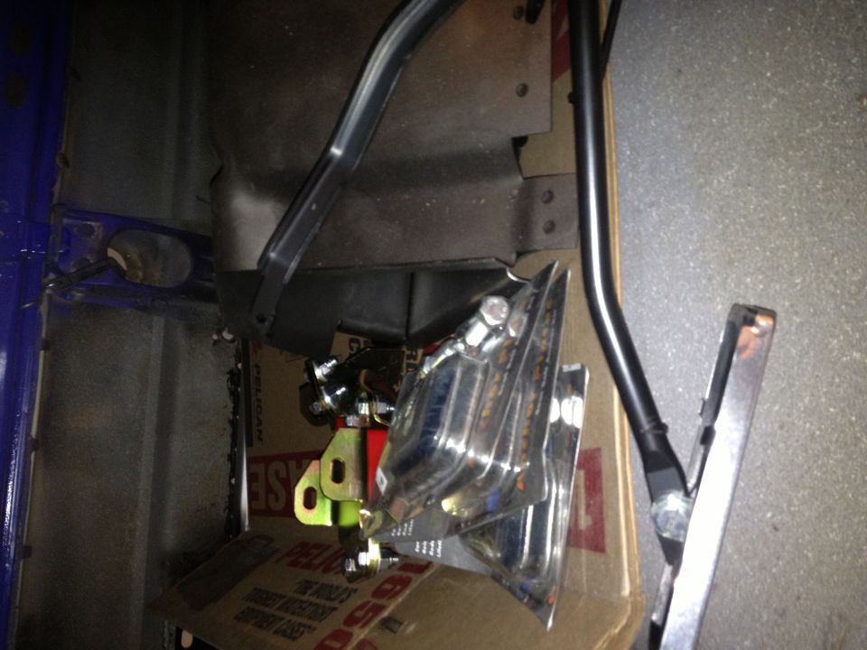poly motor mounts and seat belt anchors