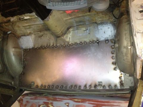 1965 Ford Mustang - 65 Mustang metal trunk divider welded in