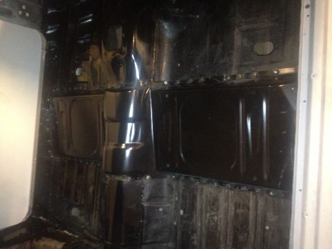 1965 Ford Mustang - 65 mustang 1 piece seat pan welded in