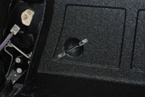 1975 Ford Ranchero - The image shows a detail of a vehicle's bed liner, not the entire vehicle.