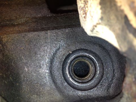 1989 Ford Bronco - This image shows a close-up view of a mechanical engine component.