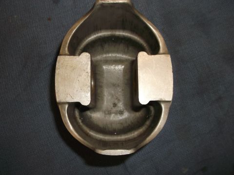 1971 Ford Ranchero - Close-up of a piston, showing cast-in markings.