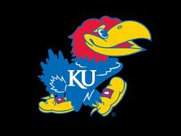 1976 Ford Bronco - The Kansas Jayhawks mascot logo is displayed against a black background.