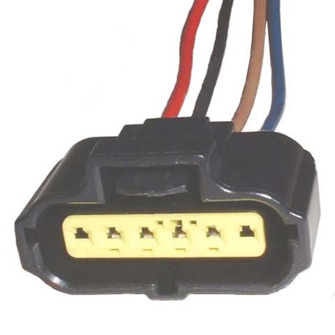 1990 Ford Bronco - This electrical connector with multiple colored wires is a vehicle part, not a 1990 Ford Bronco.