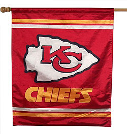 1976 Ford Bronco - This flag displays the Kansas City Chiefs logo and name.