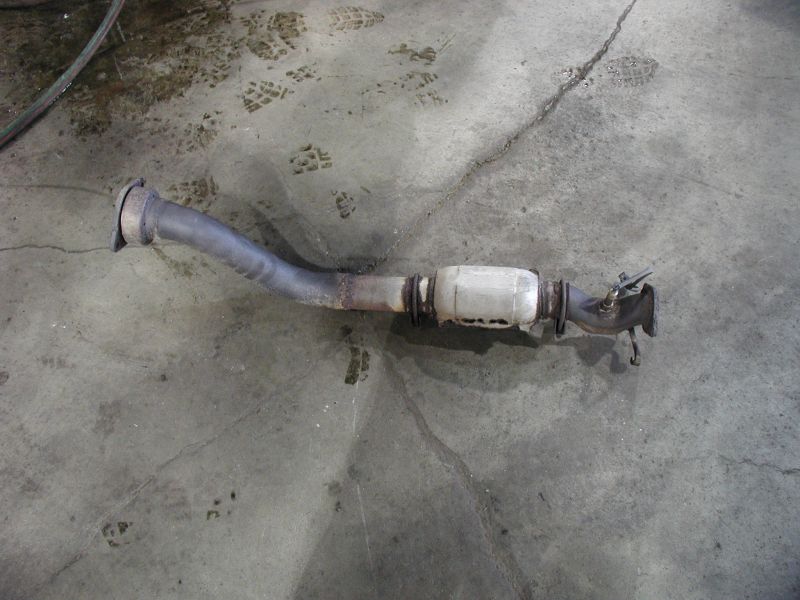 Catalytic converter on concrete floor