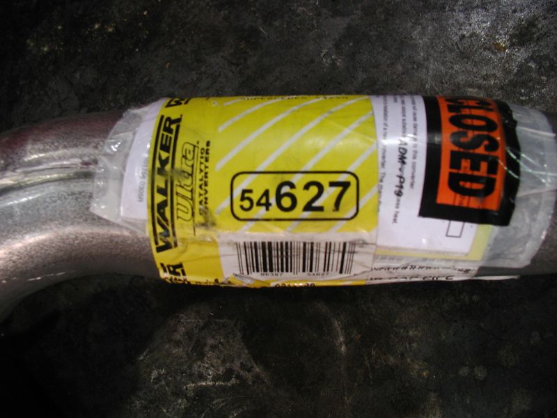 Walker Ultra catalytic converter with part number 54627 and barcode