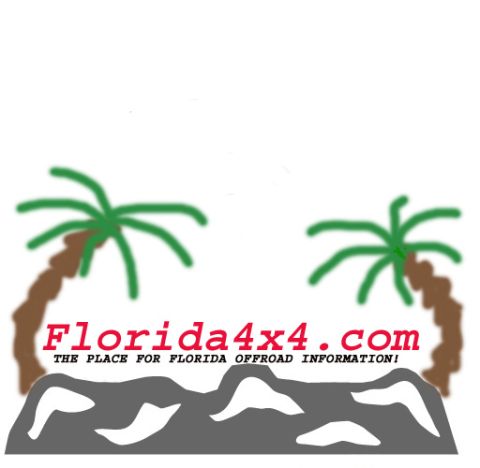 1991 Ford Bronco - Graphic depicting a tropical scene with text related to offroad information.
