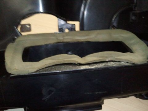 1994 Ford Bronco - Close-up of a vehicle's dashboard vent, showing interior details.