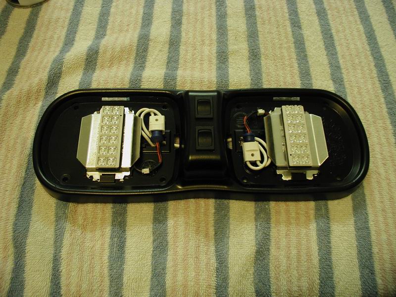 Domelight with LED lights and two switches