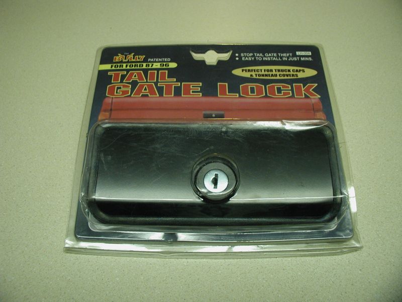 Bully brand tailgate lock packaging for Ford 87-96 trucks