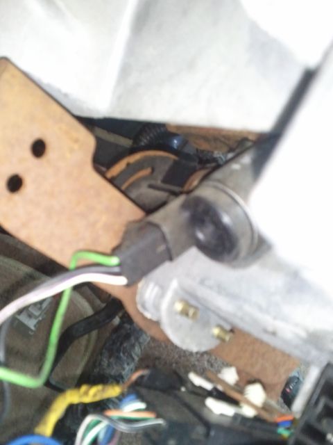 1994 Ford Bronco - Wiring harness connector with multiple wires visible, likely part of the dashboard's electrical system.
