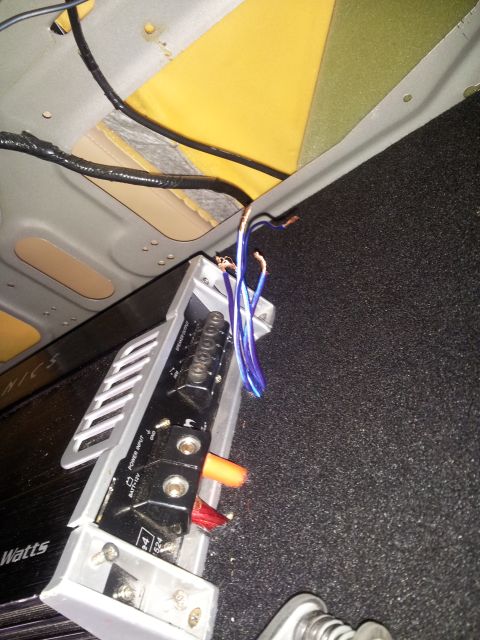 1998 Mercury Grand Marquis - MADE AN AMP RACK THIS IS THE FINISHED RAN WIRES