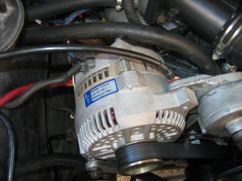 1992 Ford Bronco - alternator ground cable.