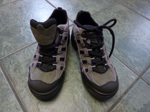 1900 Yugo GVX - L.L. Bean hiking shoes shown on a tiled floor.