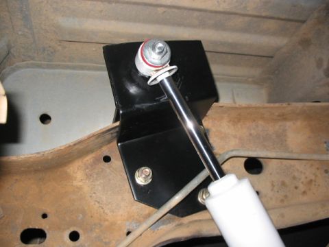 1995 Ford Bronco - Each plate is 5" wide, 3/16" plate steel. That might seem thin, but remember that they come together on top where the shock mounts, thus ma…
