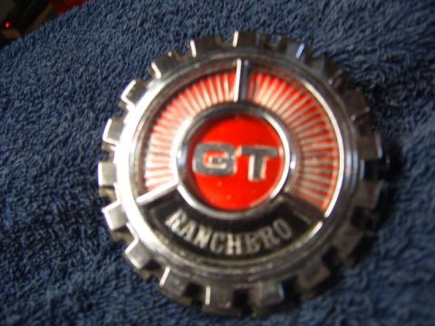 1973 Ford Ranchero - This hubcap displays 'GT' and 'Ranchero' text, suggesting it belongs to a Ford Ranchero.