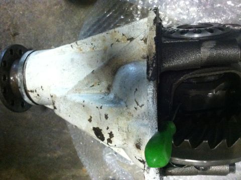 1985 Toyota Pickup/SR5 - Close-up of a differential housing, showing internal gears and a flange for attachment.