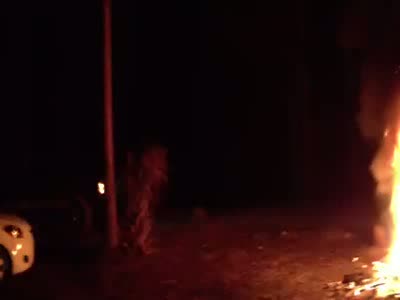 1996 Ford Bronco - Driving through a bonfire cause i could. Like a boss