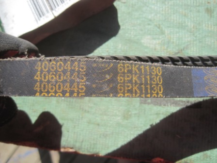 1993 Ford Bronco - A serpentine belt is shown with visible part numbers and markings.